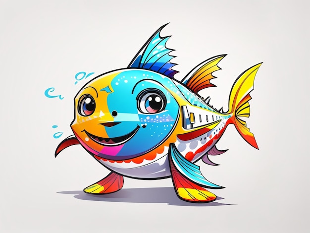 Fische, Buntes, Kinder, Illustration