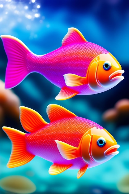 Foto fische farbenfrohe fische