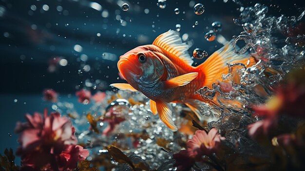 Fische im Aquariumgenerative ai