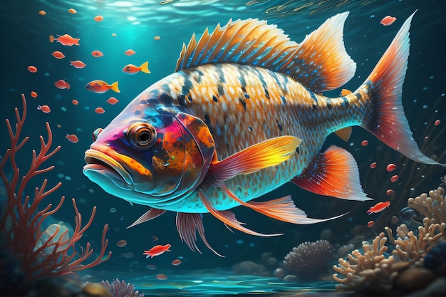 Fische im Wasser Generative KI