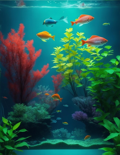 Fische in einem Aquarium