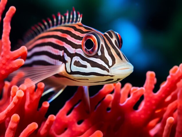 Fische schwimmen unter dem Korallenriff