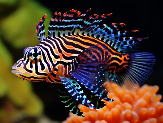 Foto fische schwimmen unter dem korallenriff