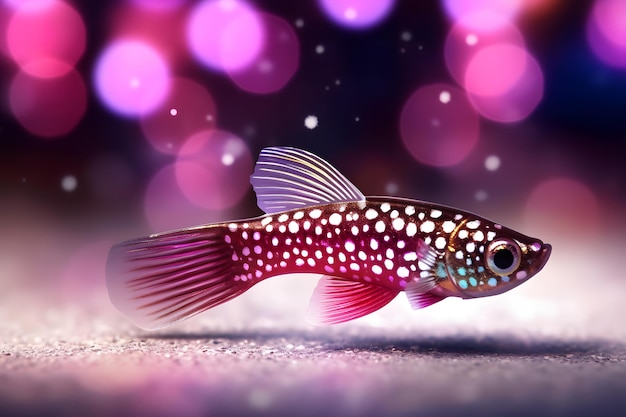 Fische schwimmen unter Wasser Neuronennetzwerk ai generiert