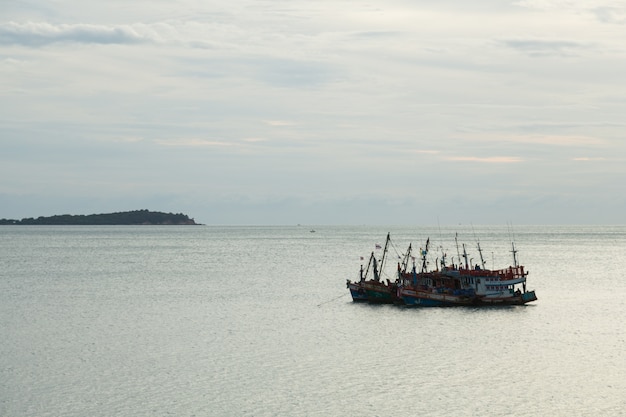 Fischerboote im Meer