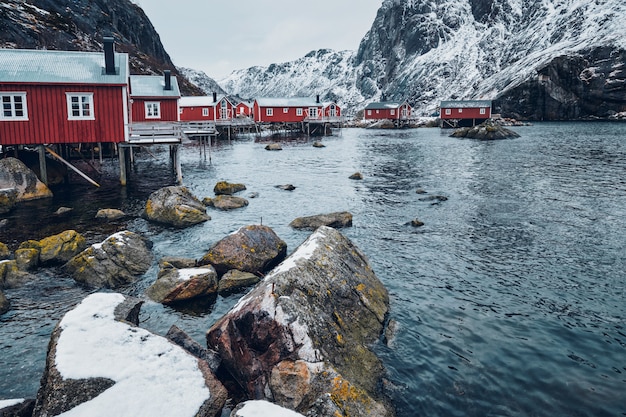 Fischerdorf Nusfjord in Norwegen