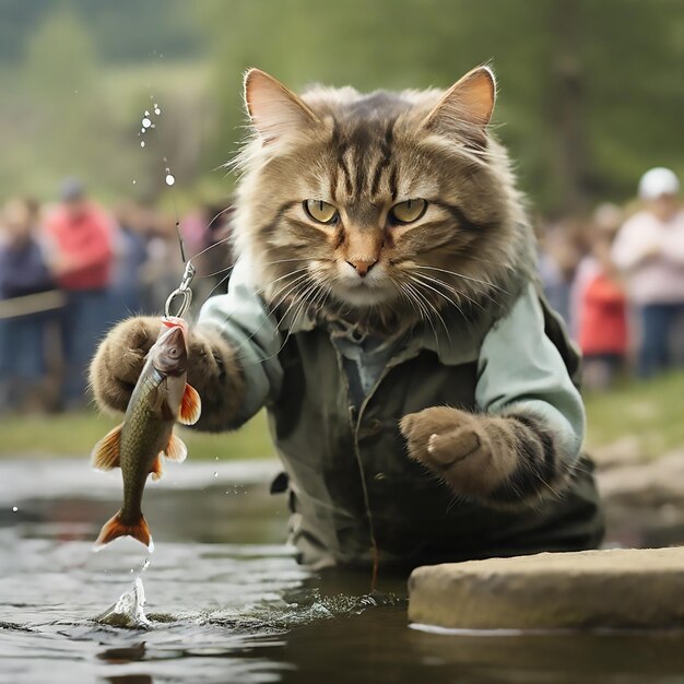 Fischerei Derby Ablenkung während eines Fischfangs