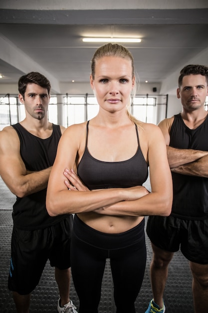 Fit Menschen mit Blick auf die Kamera