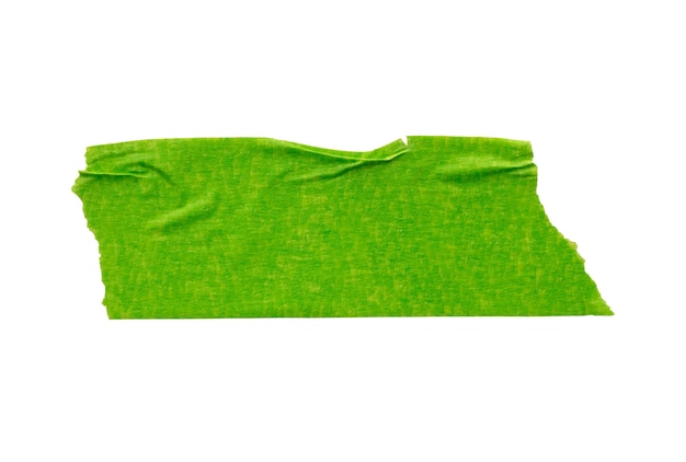 Fita adesiva verde isolada em fundo branco