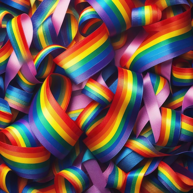 Foto fita arco-íris símbolo lgbt