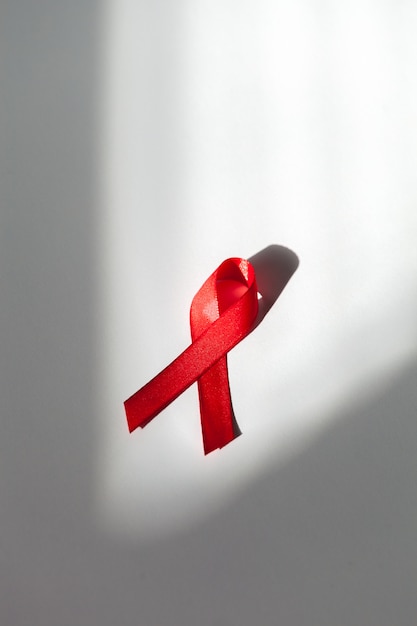 Fita como símbolo da conscientização da aids