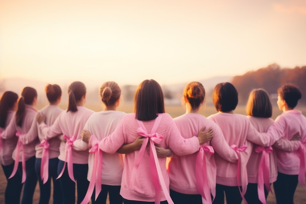 fita rosa câncer de mama uma IA generativa de conscientização sobre o câncer rosa