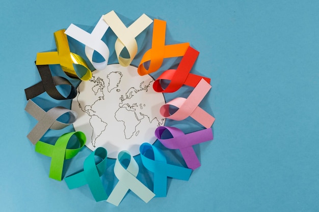 Fitas Dia Mundial do Câncer 4 de fevereiro