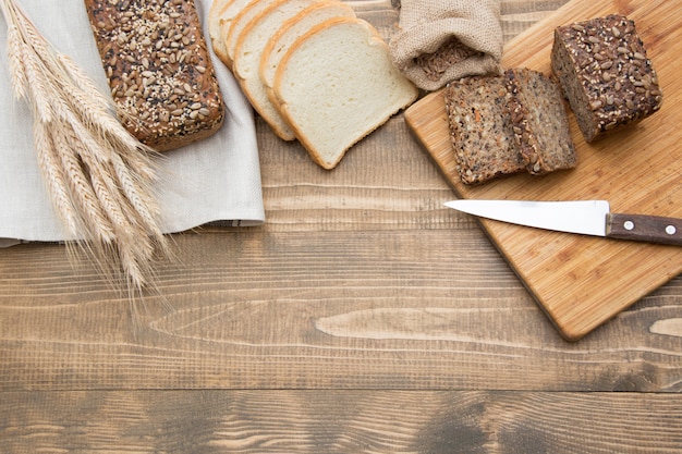 Fitness-Brot. Kopieren Sie Platz.