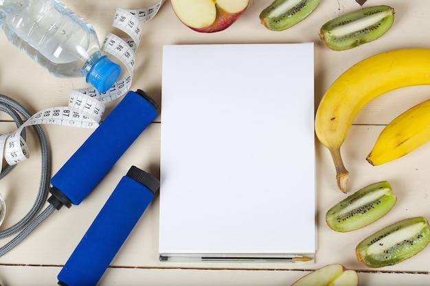 Fitness- und Diätplanhintergrund