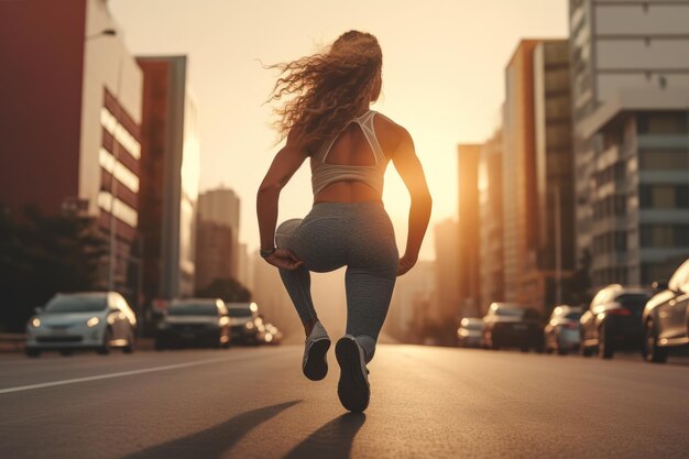 Foto fitness urbano energizante calentamiento al aire libre estiramiento para entrenamiento cardiovascular