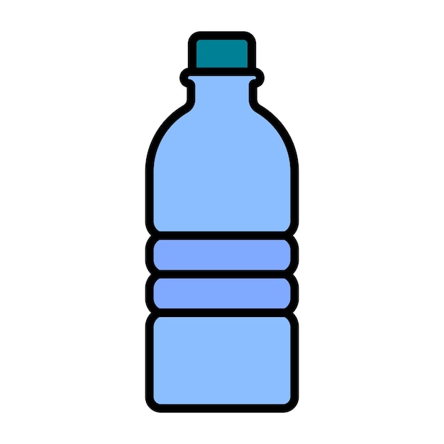 Flache Illustration der Wasserflasche