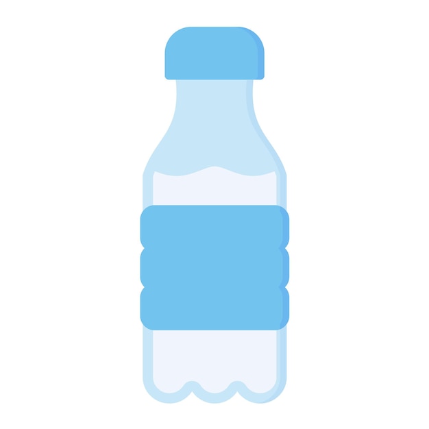 Flache Illustration der Wasserflasche