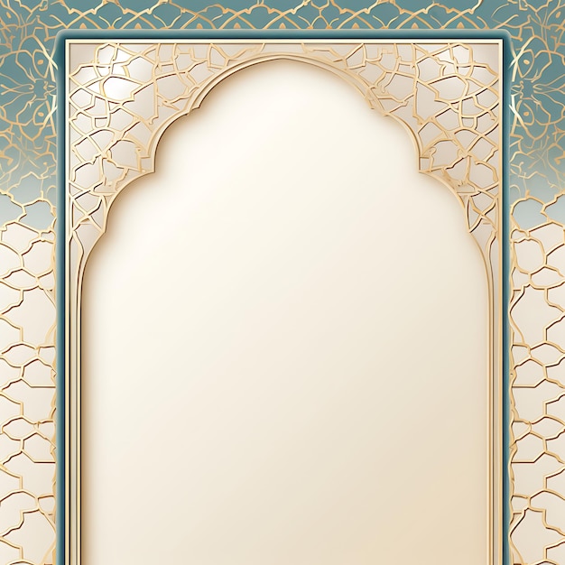 flacher Hintergrund mit islamischem Ornament