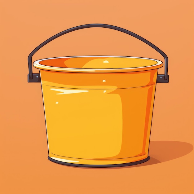 Foto flaches bild eines nutzungsbechers auf orangefarbenem hintergrund einfaches vektorbild eines nutzungsverbrauchsbechers dig