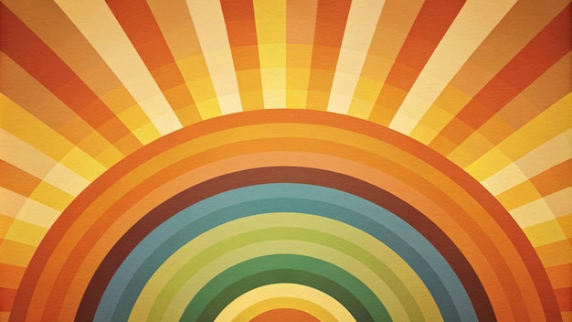 Flaches Design retro 60s 70s Hintergrund