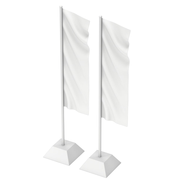 Flag Blank Expo Banner Stand 3D