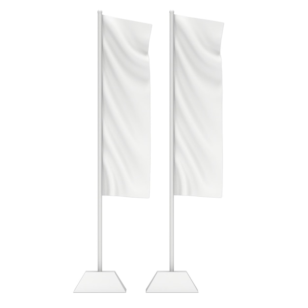 Flag Blank Expo Banner Stand 3D