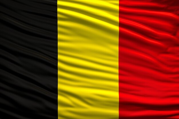 Flagge Belgiens schwenken