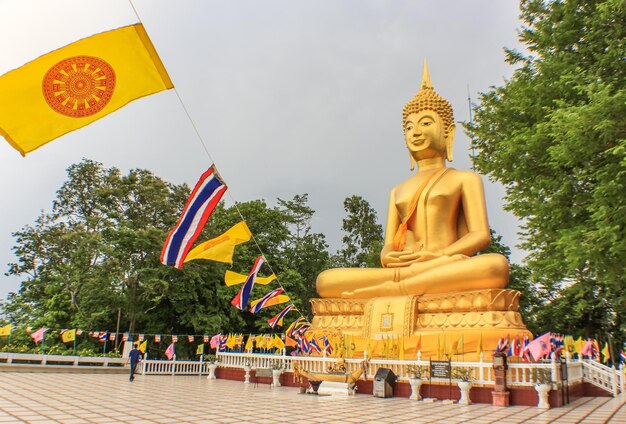 Flagge Buddha-Statue Buddhismus