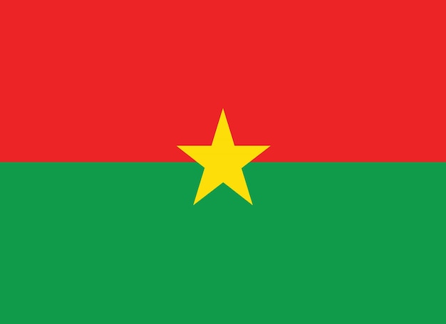 Flagge der Flaggennation Burkina Fasos