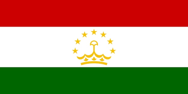 Flagge der Flaggennation Tadschikistans