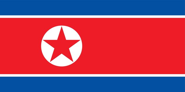 Flagge der nordkoreanischen Flaggennation