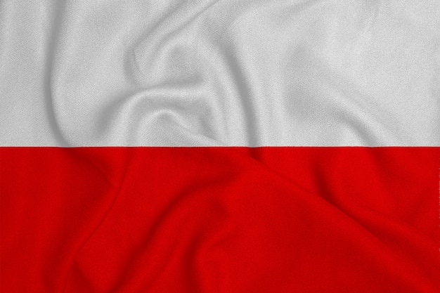 Flagge der Polen aus der Fabrik Strickware