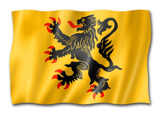 Flagge der Region NordPasdeCalais Frankreich