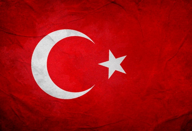 Foto flagge der türkei republik der türkei