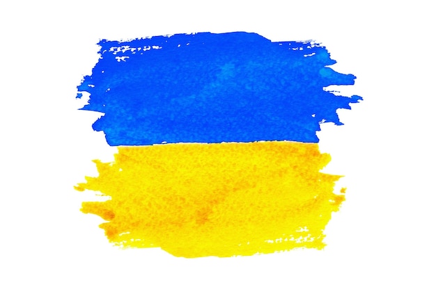 Foto flagge der ukraine