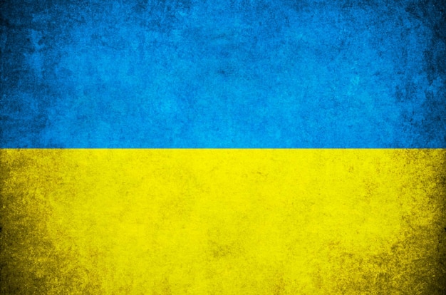 Foto flagge der ukraine