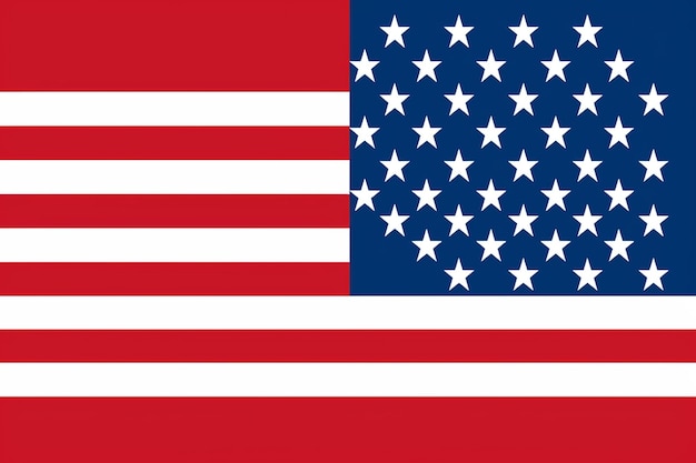 Flagge der USA in richtigen Proportionen und Farben