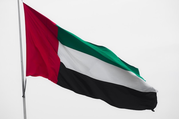 Foto flagge der vereinigten arabischen emirate