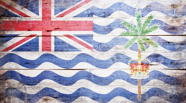 Flagge des Britischen Territoriums im Indischen Ozean