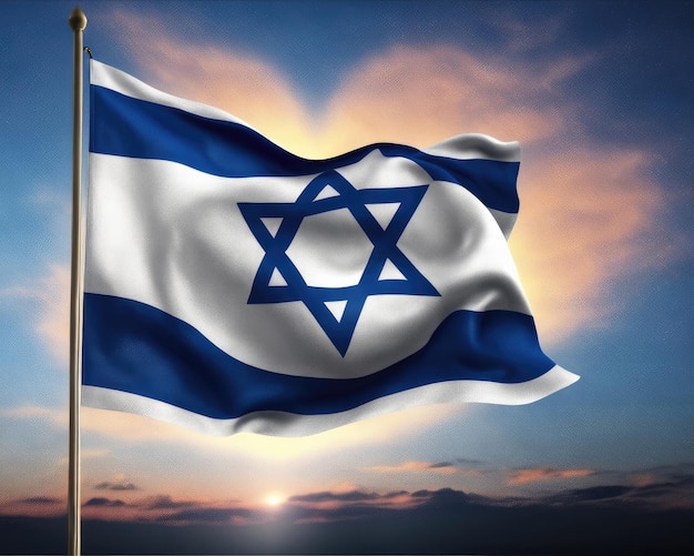 Flagge des Landes Israel