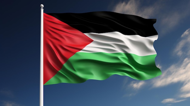 Flagge des Landes Palästina