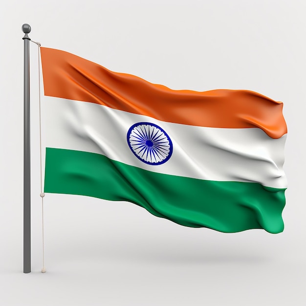 Flagge Indien KI Flagge Indien Vektor Flagge Indien 3D Flagge Indien Kunstwerk Flagge Indien Welle