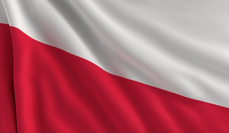 Foto flagge polens