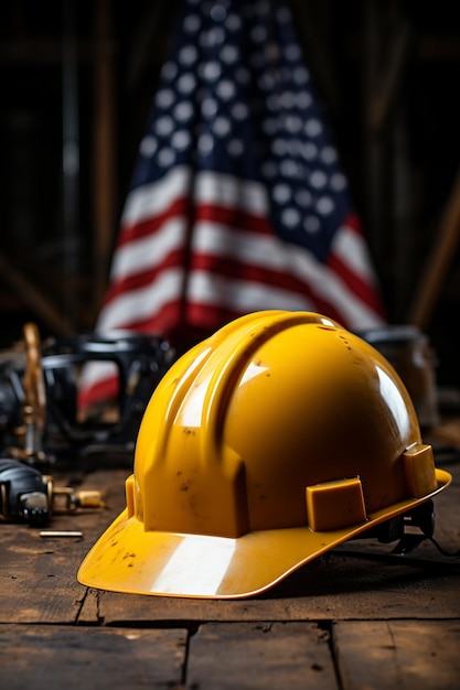 Foto flagge tag der arbeit amerika amerikanischer feiertag patriotismus feier hintergrund patriotisch