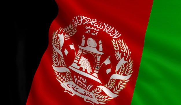 Foto flagge von afghanistan