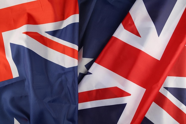 Flagge von Australien und Großbritannien