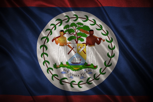 Flagge von Belize Hintergrund