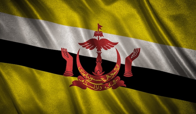 Flagge von Brunei Hintergrund