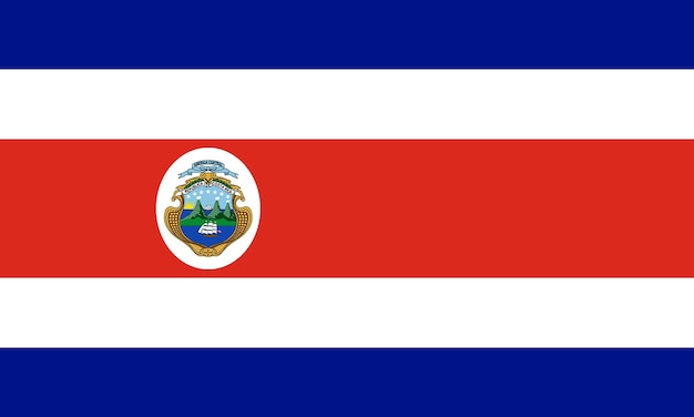 Flagge von Costa Rica Hintergrund Illustration Textur Flache Flagge